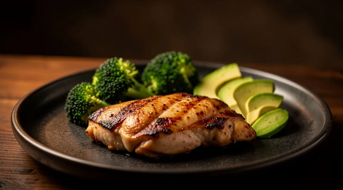 Balanced meal with protein and vegetables